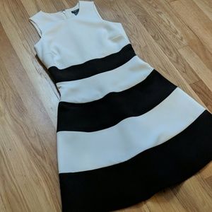 Ann Taylor Black and White Dress